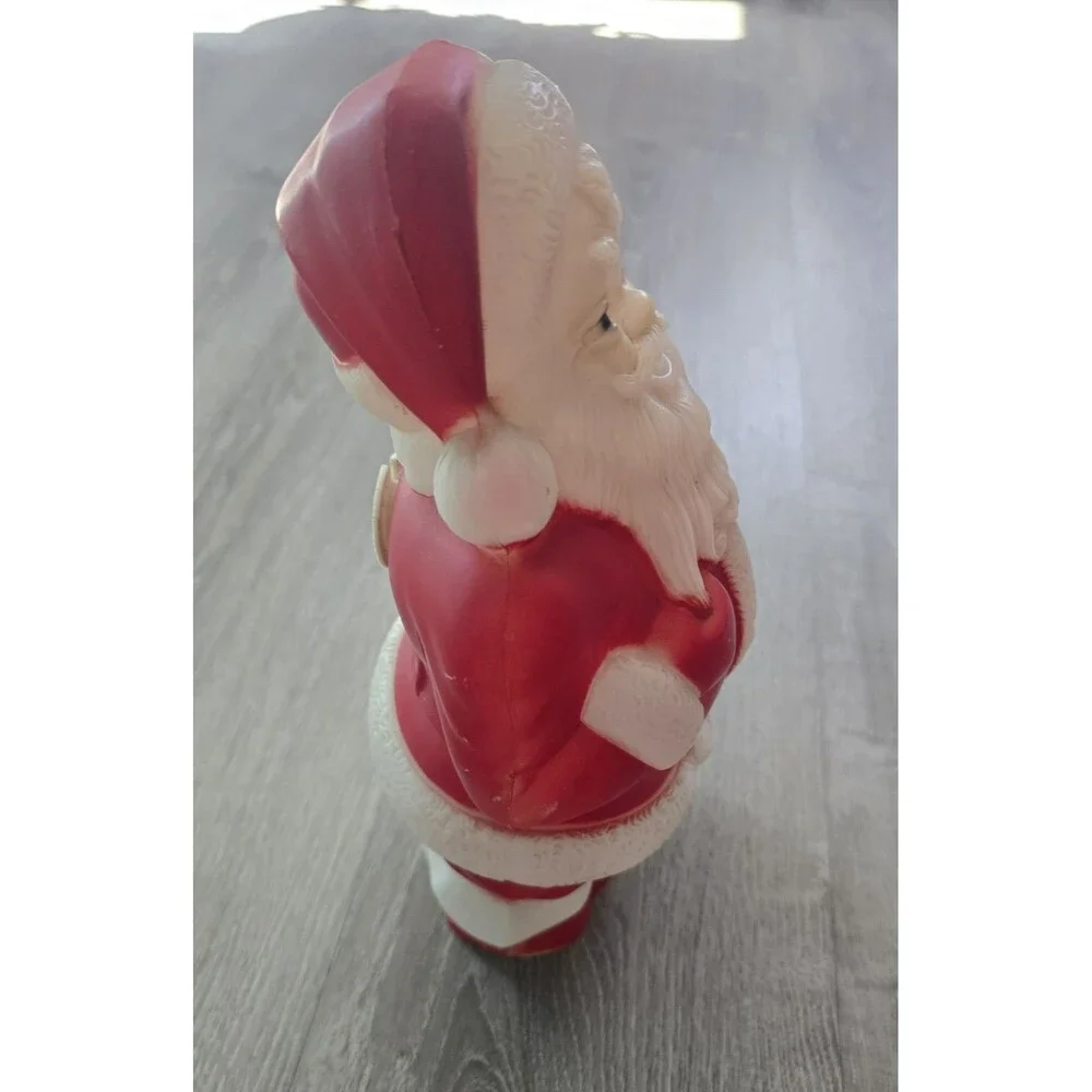 Vintage 1968 Empire Plastic Corp Tabletop Indoor Blow Mold Santa Claus